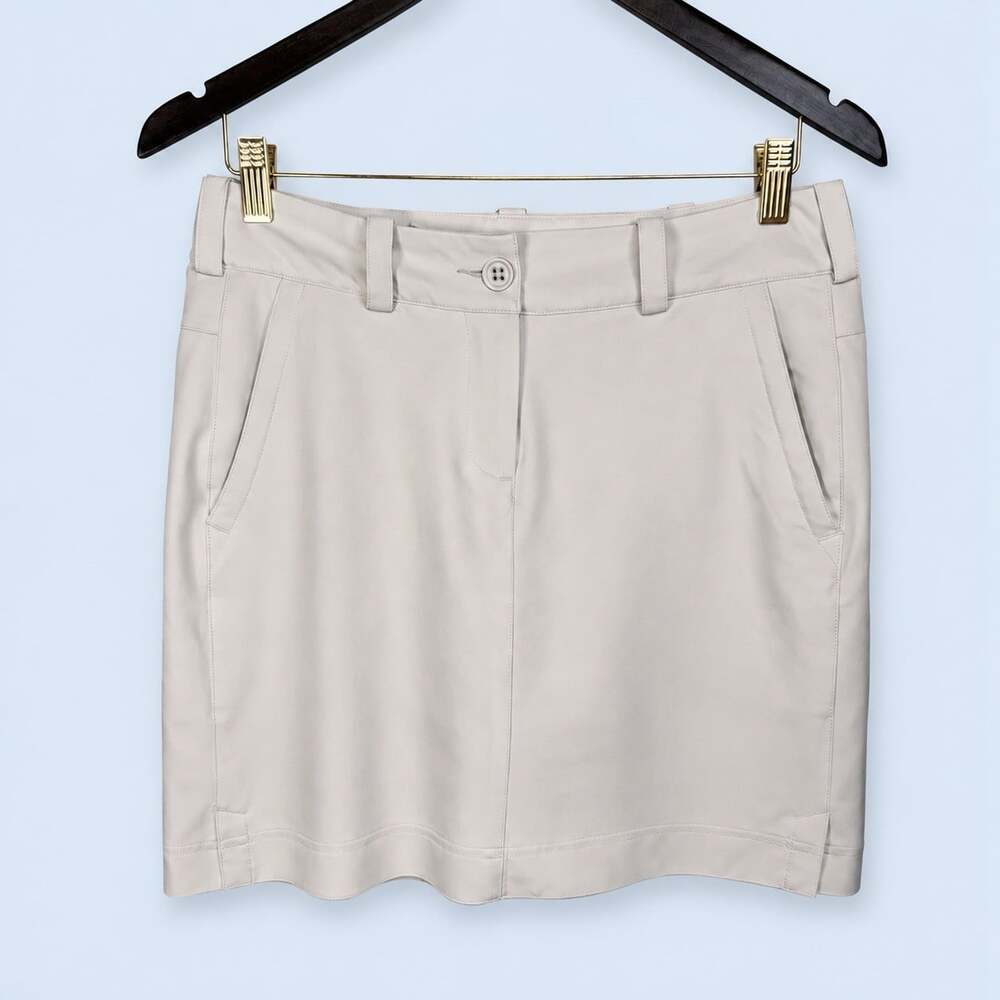 Nike Golf Tour Performance Dri-FIT LightBeige Skort Womens Size 4 Athletic Skirt
